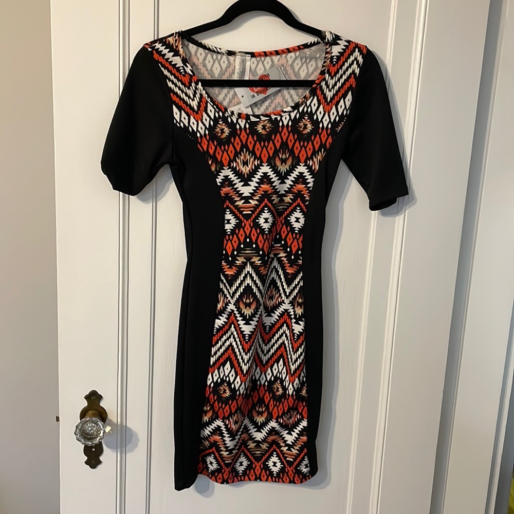 Unique printed brand new dress